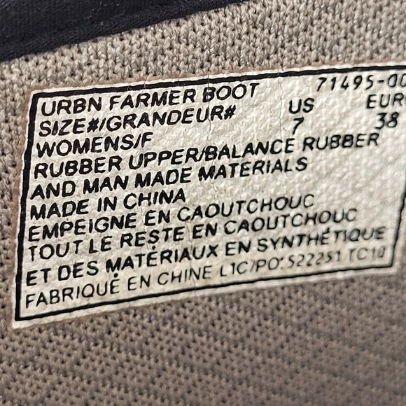 Bogs women urban farmer 2 eye lace top moisture wick black rain boot size 7 - Picture 15 of 16